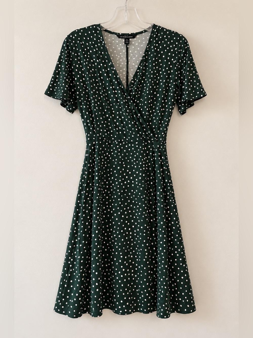 41 Hawthorn Green White Surplice Bodice Midi Dress NWT XSP #2314